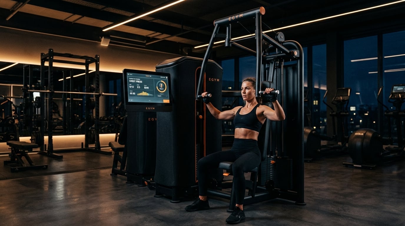 EGYM Smart Strength Gerät mit Touchscreen im GymOne 24/7 Bitburg